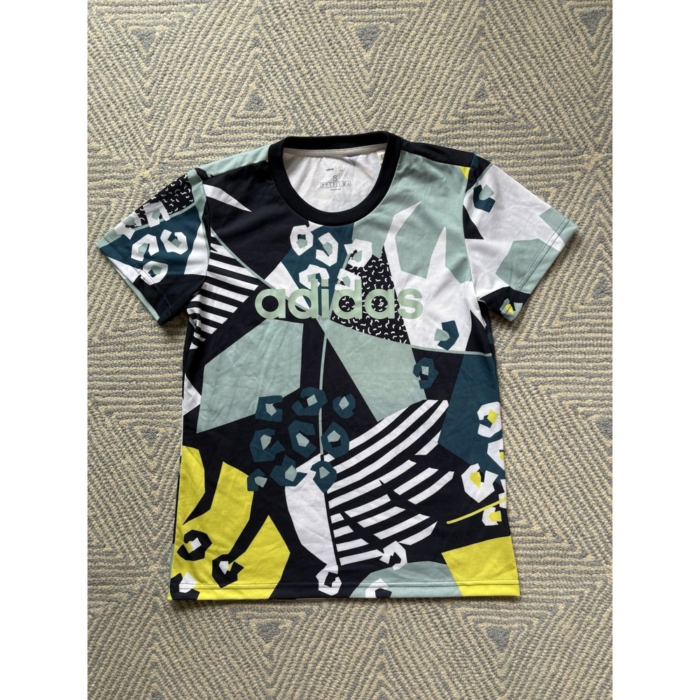 Women's Adidas x Farm Rio T-Shirt - Green Multicolor‎ - Small